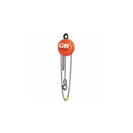 Cyclone Less Chain Hand Chain Hoist, 3 Ton Load, 2112 In Min Between Hooks, 378 In Hook